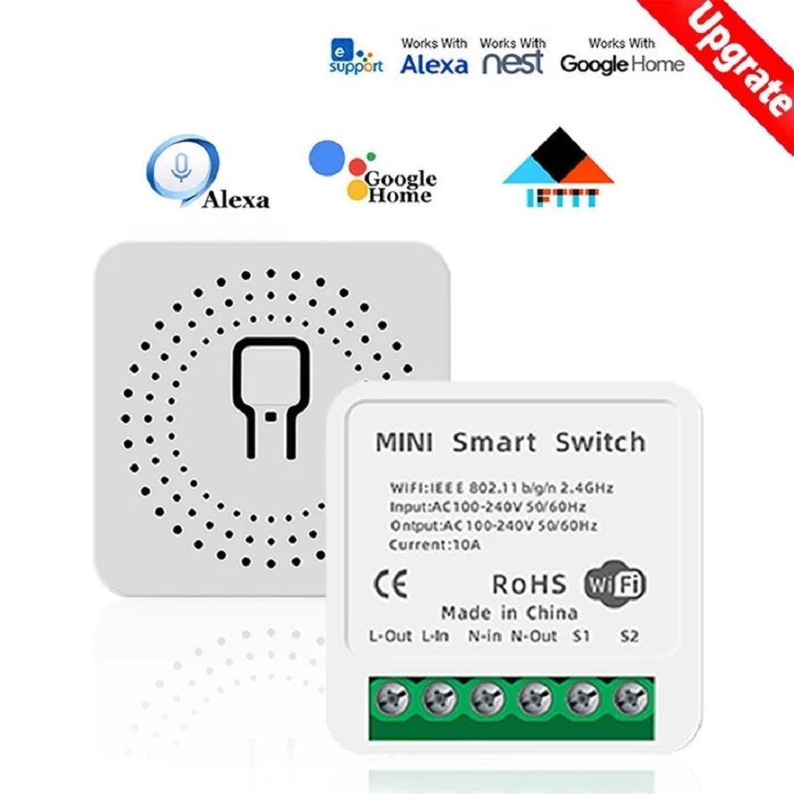 Tuya Smart Wifi Switch Module(Relay 2 gang)