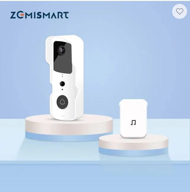 Zemismart Tuya WiFi Smart Waterproof Video Doorbell 1080P PIR Security Camera