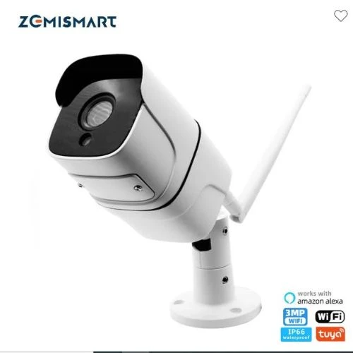 Zemismart Tuya WiFi CCTV Camera IP66 Waterproof Outdoor Intercome Work