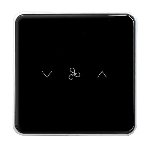 Zigbee Fan Touch Switch Black-T2-Z62